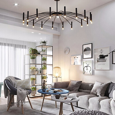 #ad Luxury 18 Light Chandelier Branch Metal Pendant Lamp Ceiling Fixture Lighting $153.90