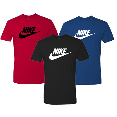 #ad Nike Men#x27;s T Shirt Logo Swoosh Printed Athletic Active Short Sleeve Shirt $19.88