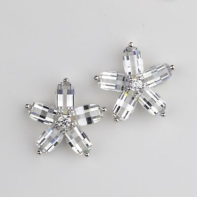 #ad Sterling Silver Daisy Flower Stud Earrings Floral Stud Minimalist Jewelry $14.50