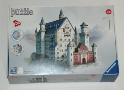 #ad Ravensburger Neuschwanstein Castle 3D Jigsaw Puzzle 216 Pieces OPEN BOX $36.50