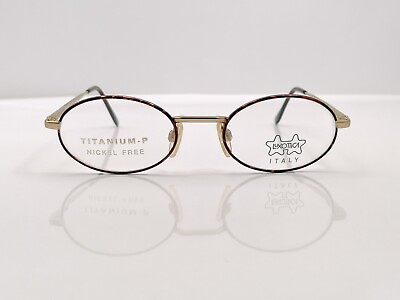 #ad Vintage Luxottica Titanium P 1011 135 50 20 Oval Glasses Unisex Old Stock $75.00