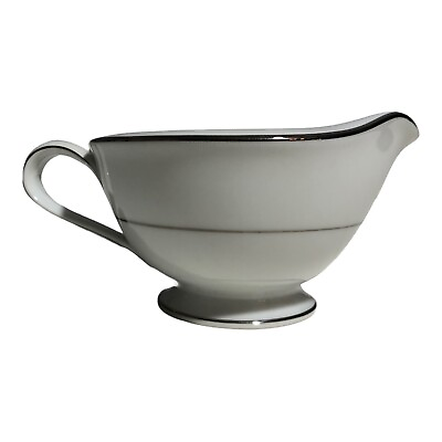 #ad Noritake Creamer Bowl Envoy 6325 Milk Honey Syrup Jar White Porcelain Vintage $15.99