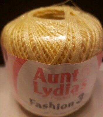 #ad Aunt Lydia#x27;s Crochet Thread Fashion 3 Color Maize $4.50
