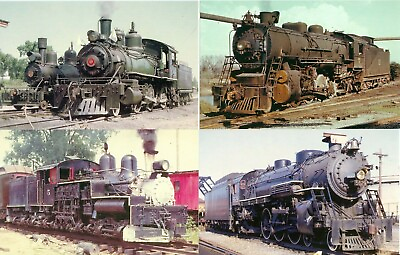 #ad Collection of 12 Different Train amp; Railroad Photo Postcards $3.00