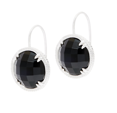 #ad DeLatori Sterling Silver Onyx Gemstone Drop Earring QVC $300 $170.00