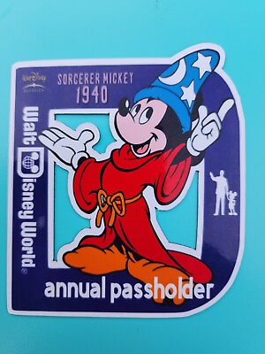 #ad Disney passholder Magnet Mickey Sorcerer $6.00