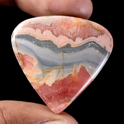 #ad 64.00 Ct Natural Rhodochrosite Heart Cabochon Plain Loose Gemstones 32 x 33 MM $16.37