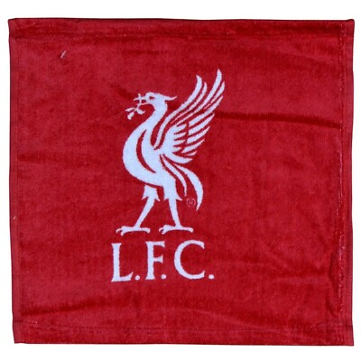 #ad Original FC Liverpool Face Wash Cloth Towel With Liverbird Wappen $13.37