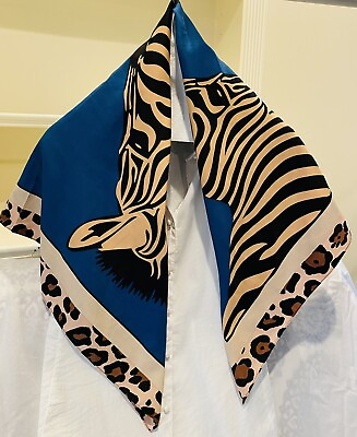 #ad Silky twill satin  scarf square 35quot;×35quot;. 90cm × 90cm silk feeling scarf Multi $9.99