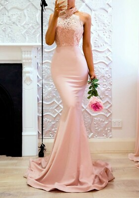 #ad M Eshop Women#x27;s Sheath Sexy Vintage Floral Long Dress Small Pink $22.99