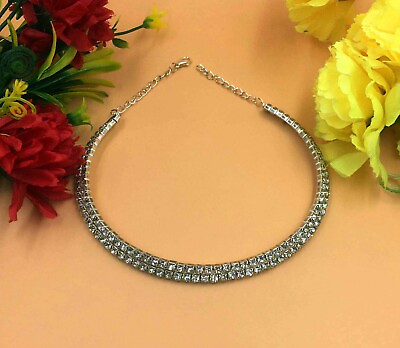 #ad Indian Bollywood Traditional Bridal Silver Kundan Pearls Fashion Jewelry Sets $10.50
