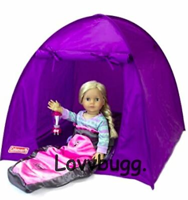 #ad Purple Tent for American Girl 18quot; Doll Camp Accessory PLUS FREESHIP ADD ONS $29.95