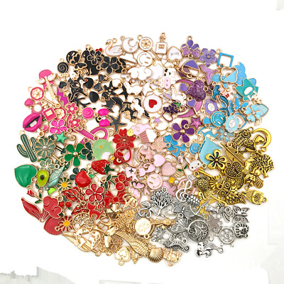 #ad 30pcs Mixed Charms Pendants For Jewelry Making DIY Bracelet Neacklace Earrings $2.99