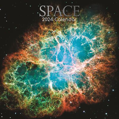 #ad 2024 Square Wall Calendar Outer Space 16 Month Natural World Theme 12x12quot; $9.99
