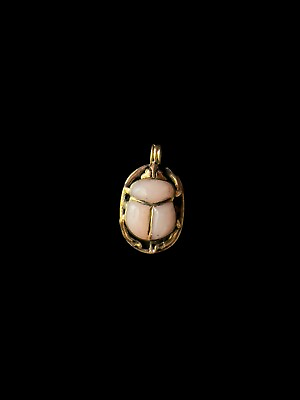 #ad Egyptian Scarab Beetle Pendant Amulet of luck and Protection $72.00