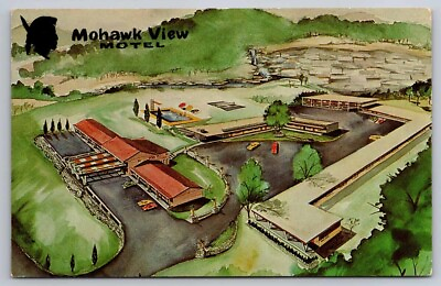 #ad eStampsNet Mohawk View Motel Amsterdam NY Postcard $4.00