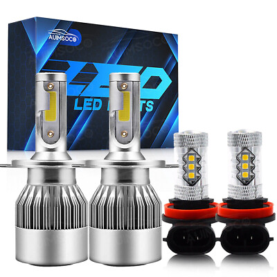 #ad Combo LED Headlight Fog Light Bulbs KIT For Honda CR V 2007 2014 Xenon White $36.98