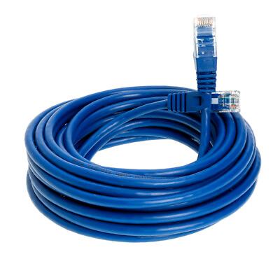 #ad CAT6e CAT6 Ethernet LAN Network RJ45 Patch Cable Blue 25FT 200FT Multipack LOT $136.79