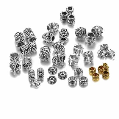 #ad Large Hole Tibetan Beads Zinc Alloy Metal Charms Loose Spacer Bead For Jewelries $9.59