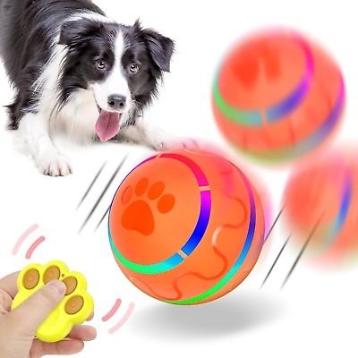 #ad Peppy Pet Ball for Dogs Automatic Moving Interactive Toys with LED Flash Gift $22.99