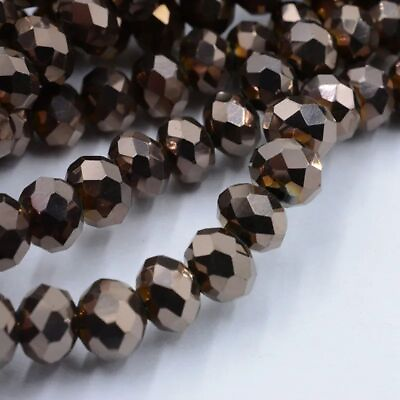 #ad Round Faceted Glass Crystal Beads Jewelry Garment Making Loose Spacer Bead 1pack $12.93