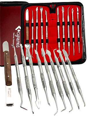#ad GERMAN Stainless Steel Wax Carving Tool Set Surgical Dental Instrument Kit A $11.27