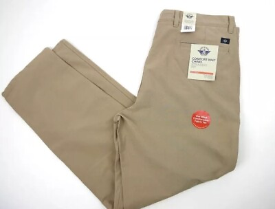 #ad Dockers Men#x27;s Comfort Knit Chino Straight Fit Pants Smart 360 Knit SIZE 44 X 29 $34.99