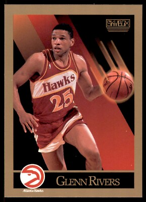 #ad 1990 91 SkyBox Glenn Rivers Atlanta Hawks #7 $1.19