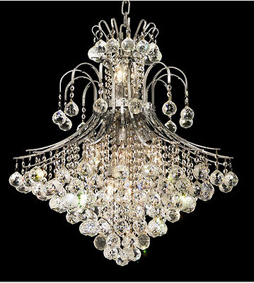 #ad Palace Contour 15 Light Crystal Chandelier Ceiling Light Chrome 25quot;x31quot; $649.00