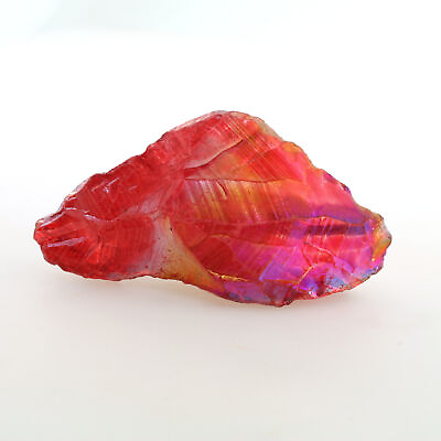 #ad Genuine Ruby Aura Quartz Lemurian Seed Brazilian Crystal 1.5 Inch 38mm #159 $15.00