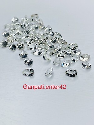 #ad Crystal Quartz Loose Gemstone Faceted Pear Cut 10x7 MM Natural 4 Pcs Lot E $16.05