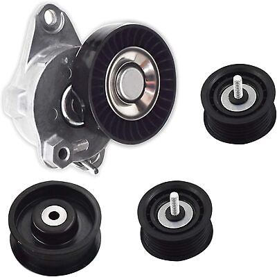 #ad #ad munirater Belt Tensioner With Pulley Idler Set Total 4pcs ... $64.85