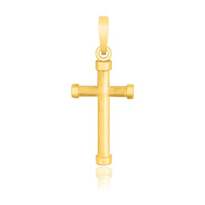 #ad 14k Yellow Gold Cross Pendant with Rounded Ends $174.99