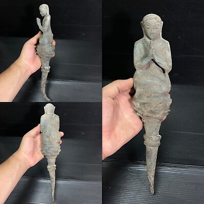 #ad Wonderful Ancient Roman Bronze Women Figure Decoration Piece $325.00