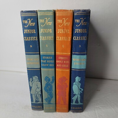 #ad The New Junior Classics Young Folks#x27; Shelf of Books Set of 4 Vol 3 5 6 9 Collier $22.00
