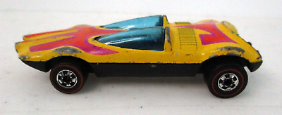 #ad Hot Wheels Redline Swingin#x27; Wing Yellow Decal Designs Hong Kong 1969 $22.99