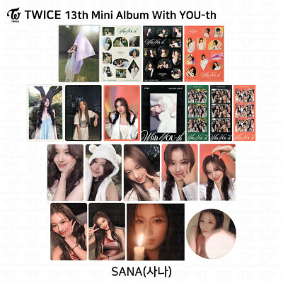 #ad TWICE 13th Mini Album With YOU th Youth Photocard Poster Film Sticker Photo Sana $1.99
