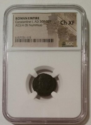 #ad Roman Empire Constantine I The Great AD 307 337 AE3 4 BI Nummus Ch XF NGC $84.55