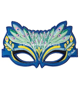 #ad DREAMY DRESS UPS Blue PEACOCK Bird Mask Costume #50799 $9.95