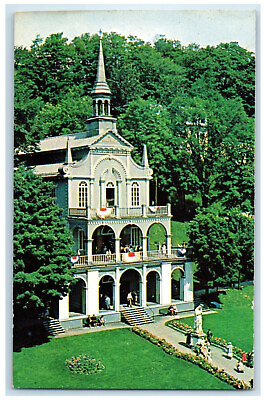 #ad 1966 La Scala Santa Holy Stairs Ste Anne De Beaupre Quebec Canada Postcard $19.95