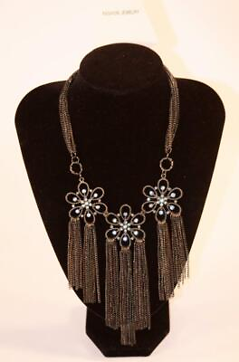 #ad Gold Black Tone Triple Pendant Tassel Necklace Fashion Costume Jewelry jxdn New $16.97
