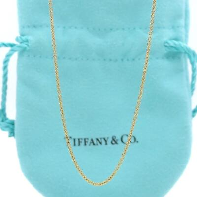 #ad Tiffany Yellow Gold Medium Chain Necklace Rp58 women necklace $499.06