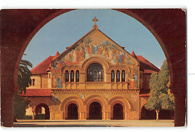 #ad Stanford California CA Vintage Postcard Stanford Memorial Church on Campus $5.98