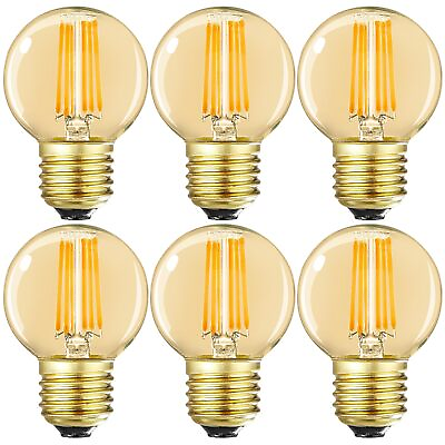 #ad Dimmable G16.5 LED BulbsE26 Edison LED Light Bulbs6W Equal 60 Watt Light Bu... $40.04