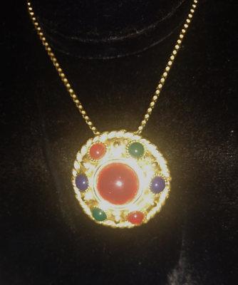 #ad Superb Cabochon Pendant necklace $19.99