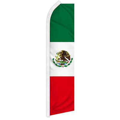 #ad Mexico Swooper Flutter Feather Advertising Flag Large Mexico Advertising Flag $18.95