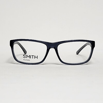 #ad Smith Mindset Men#x27;s Rectangular Glasses in Blue Crystal Size: 57mm $69.99