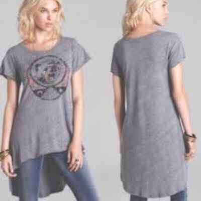 #ad Free People We The Free In My Dreams Gray Tunic Tee Size Small $24.99