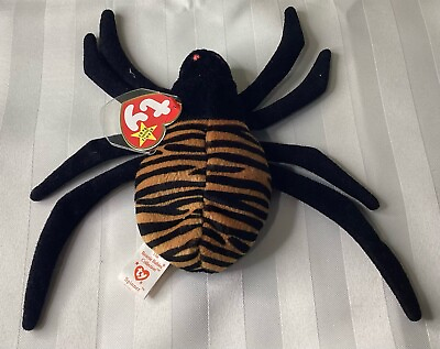 #ad Ty Beanie Baby SPINNER the Spider 5 Inch EXCELLENT with EXCELLENT TAGS $3.00