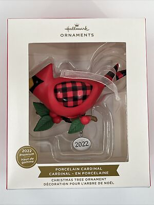 #ad Hallmark Premium Cute Cardinal 2022 Christmas Ornament $10.89